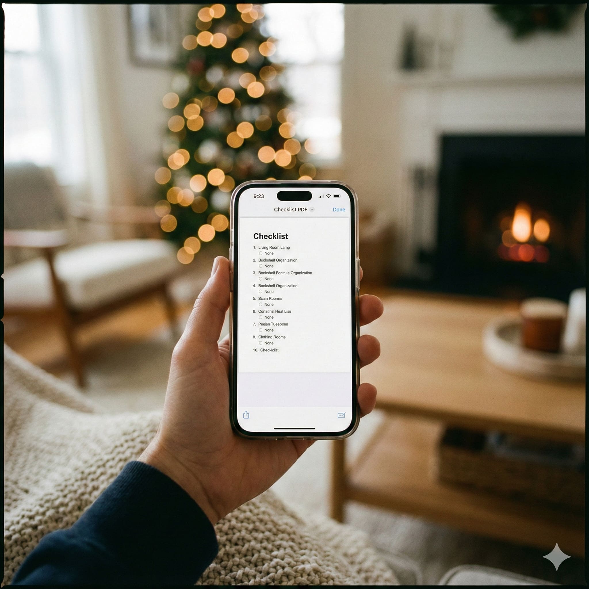 手機顯示買房檢核表 Checklist