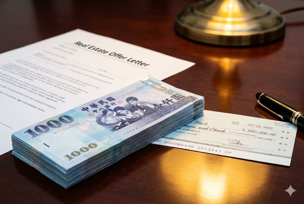 斡旋金與要約書比較：現金支票與法律文件的差異