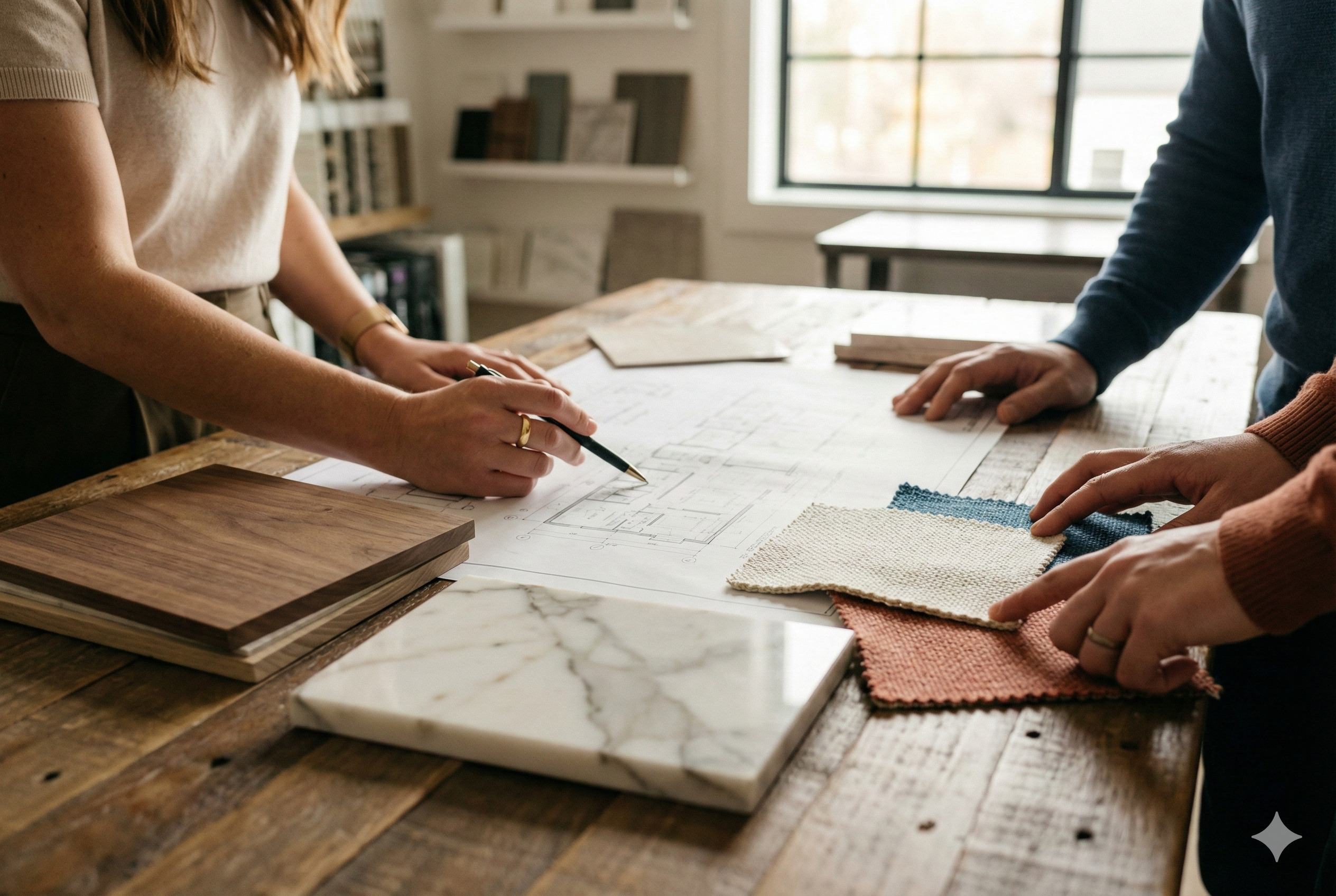 室內裝修材質挑選：設計師與屋主討論施工細節