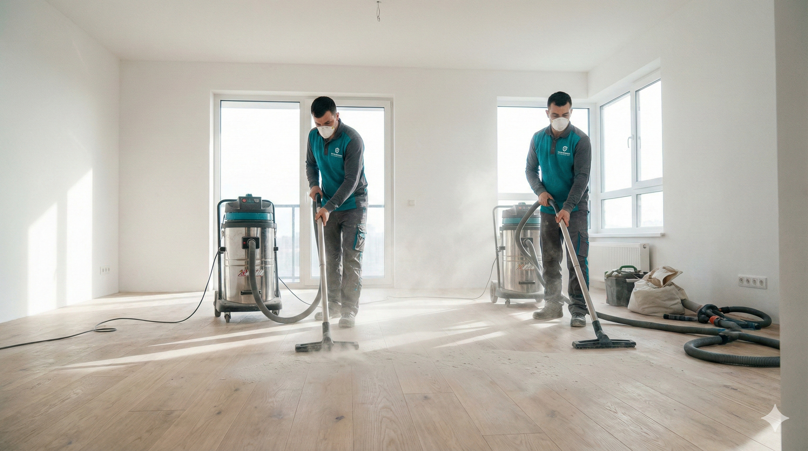 專業裝潢細清服務：使用工業吸塵器清除粉塵