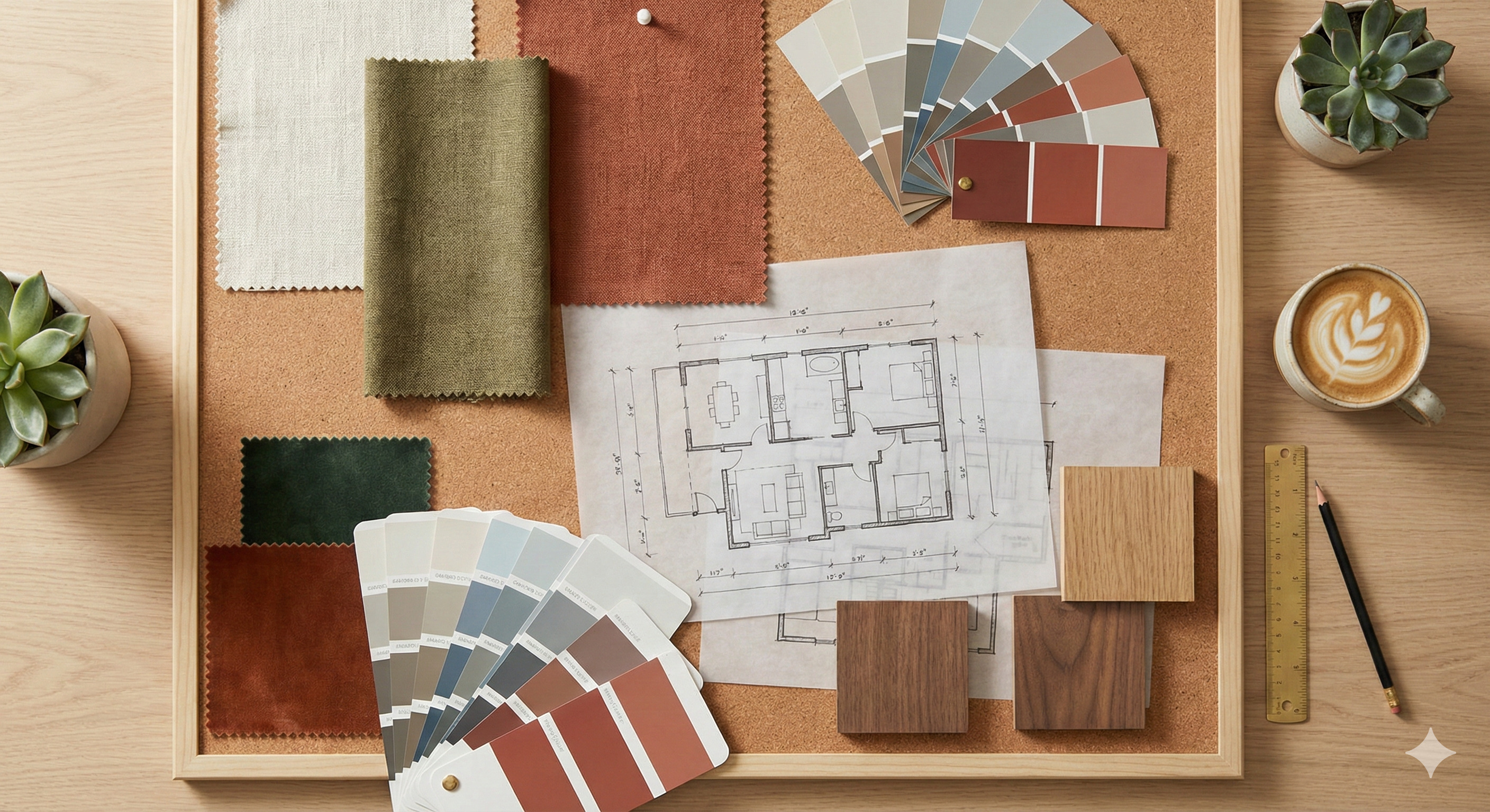 軟裝風格提案 Mood Board：家具材質與配色計畫